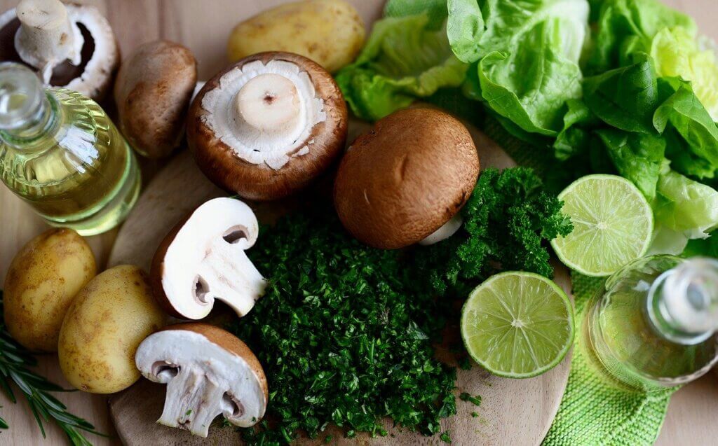 음식 요리 채소 버섯